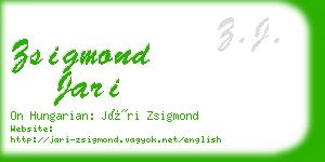 zsigmond jari business card